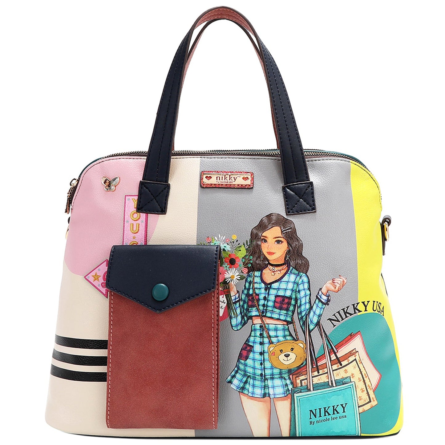 NIKKY GOES SHOPPING DOME BAG by Nicole Lee