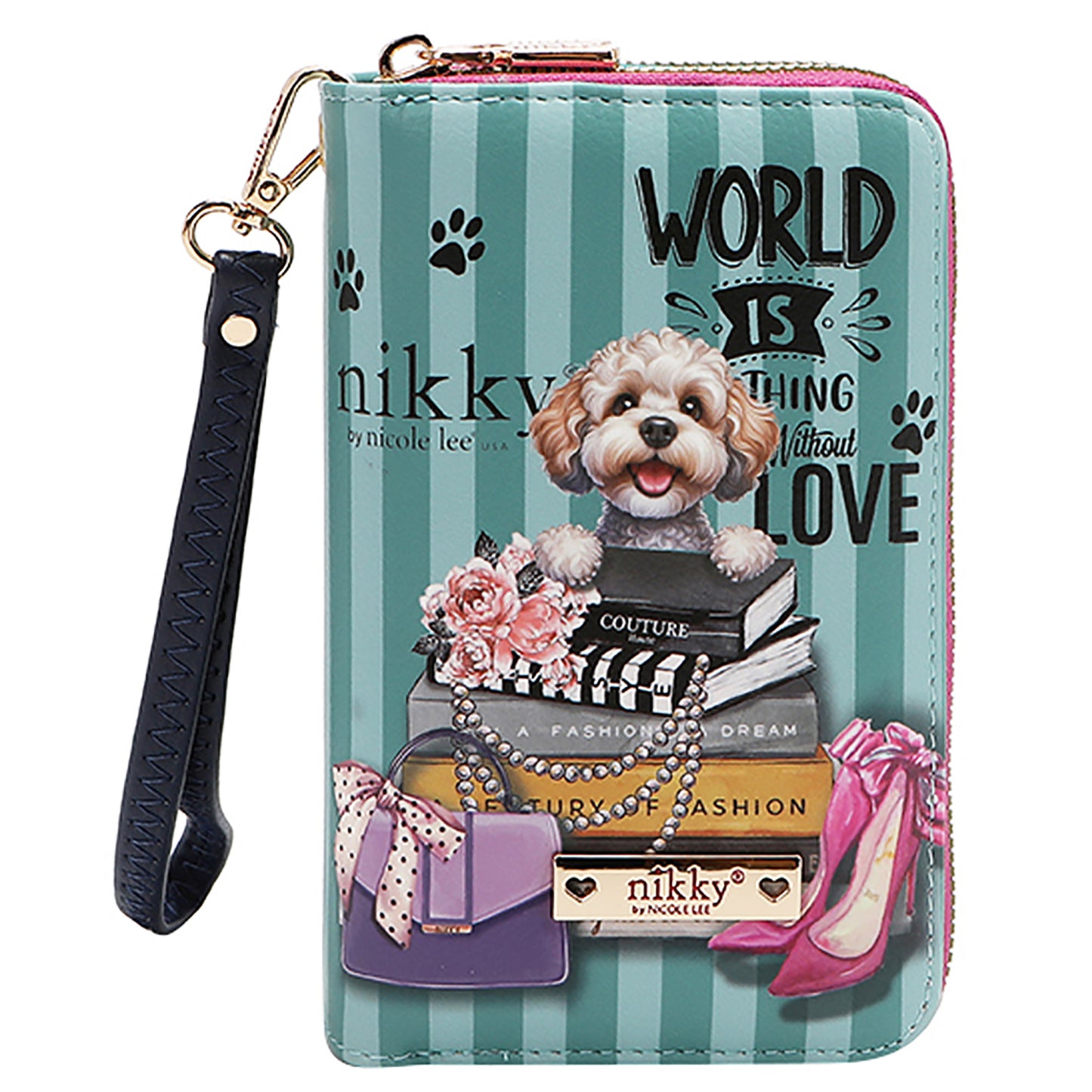 NIKKY MEDIUM DOUBLE ZIPPER WALLET BY NICOLE LEE