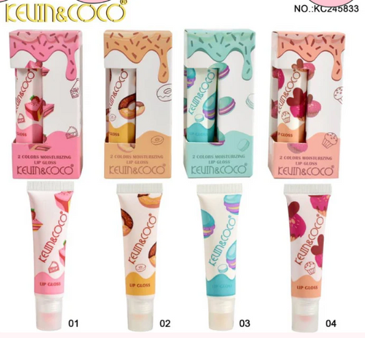 Home Lips- Kevin&Coco set of 2 Sweet Moisturizing Lip Gloss 💋