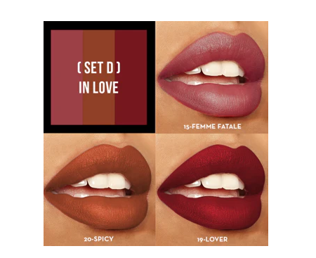 ITA-192SETD : Sexy Trio Satin Lipstick Set-In Love : 3 Sets