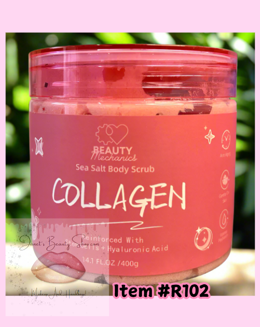 BEAUTY MECHANICS COLLAGEN SEA SALT BODY SCRUB #R102