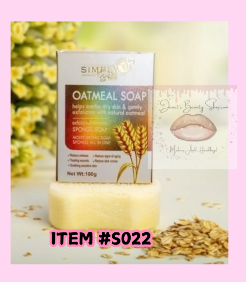 SIMPLY BELLA OATMEAL SPONGE SOAP #s022