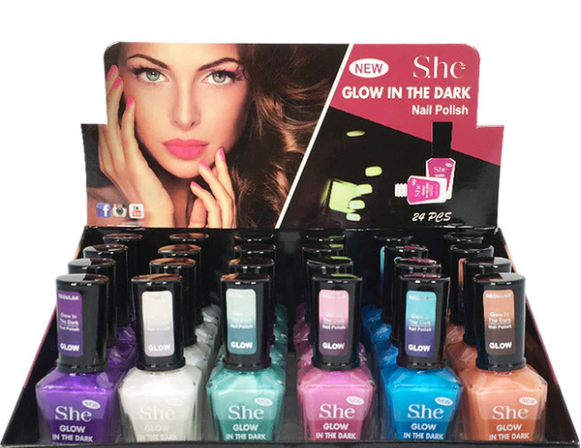 S.he Makeup Grow In the Dark Nail Polish
