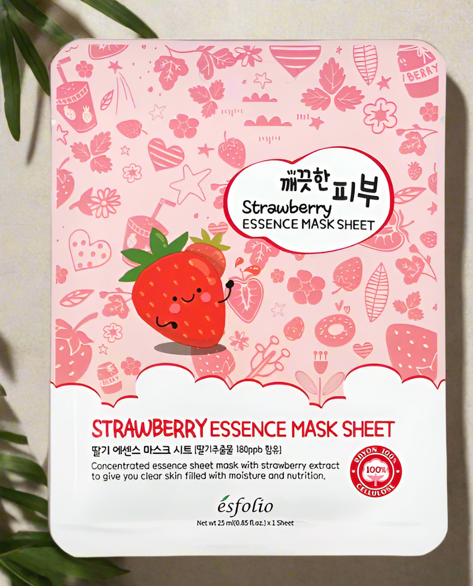 Esfolio Pure Skin Essence Mask Sheet - Strawberry