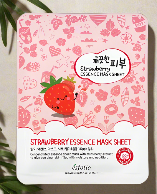 Esfolio Pure Skin Essence Mask Sheet - Strawberry
