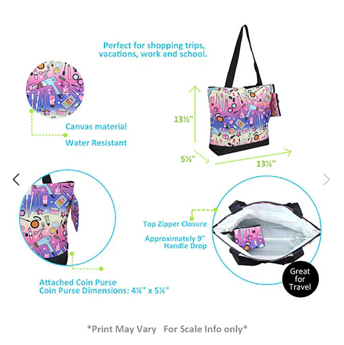 Makeover Dream NGIL Canvas Tote Bag #3540