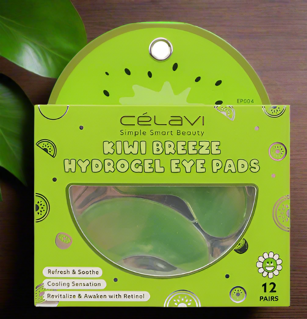 Refresh and nourish with our 12 pairs kiwi hydrogel eye pads - bright eyes, naturally!
