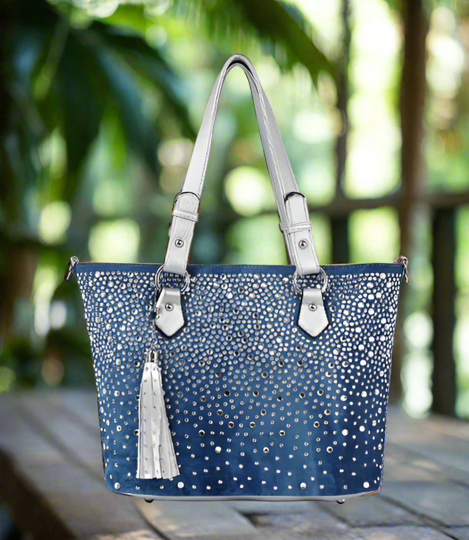 NEW ARRIVALS Glamorous Rhinestone Shopper Tote