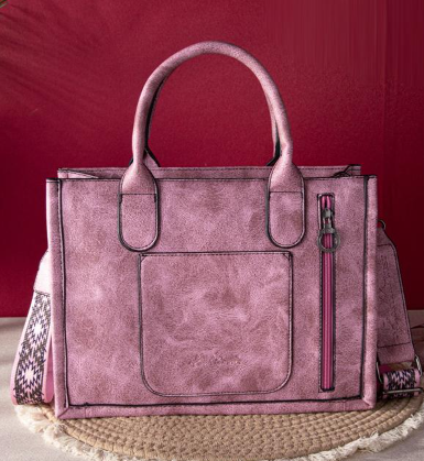 Montana West Embroidered Aztec Concealed Carry Tote/Crossbody