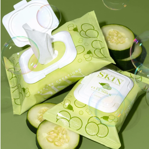 BEAUTY CREATIONS CUCUMBER HYDRATING MAKEUP REMOVER WIPES