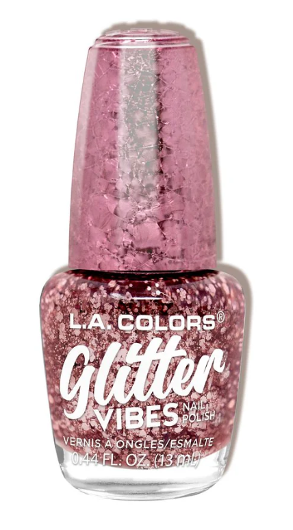 L.A. Colors glitter vibes “ PINK BLING” nail polish