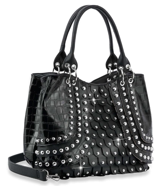 Bling Studded Fashion Handbag