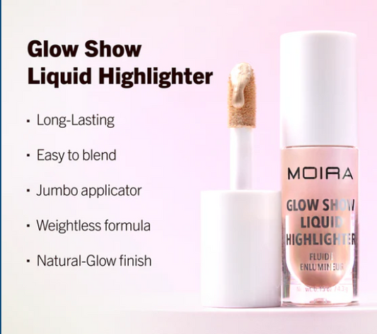 MOIRA Glow Show Liquid Highlighter (005, Rosé Royal)