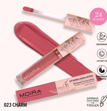 MOIRA Lip Divine Liquid Lipstick (023, Charm)
