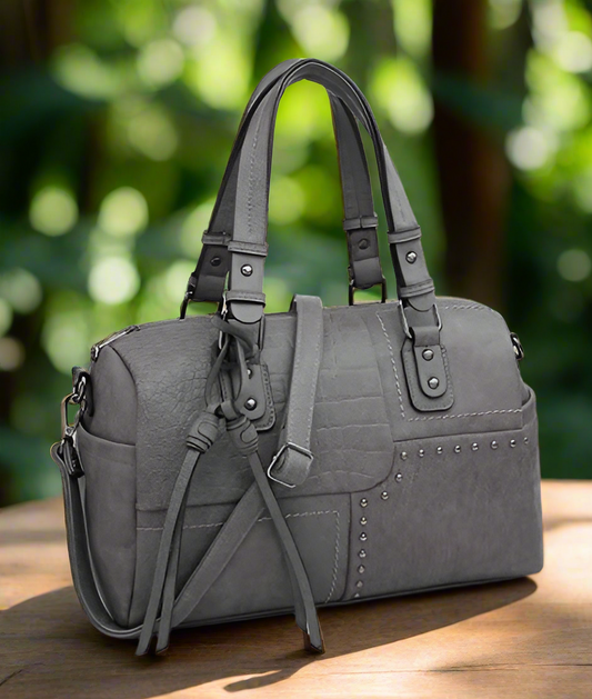 DASEIN Large Women's Barrel Handbag Top-handle Tote Work Travel Bag