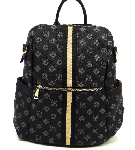 Monogram Striped Convertible Backpack