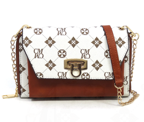 Monogram Zip Around Crossbody Clutch Wallet
