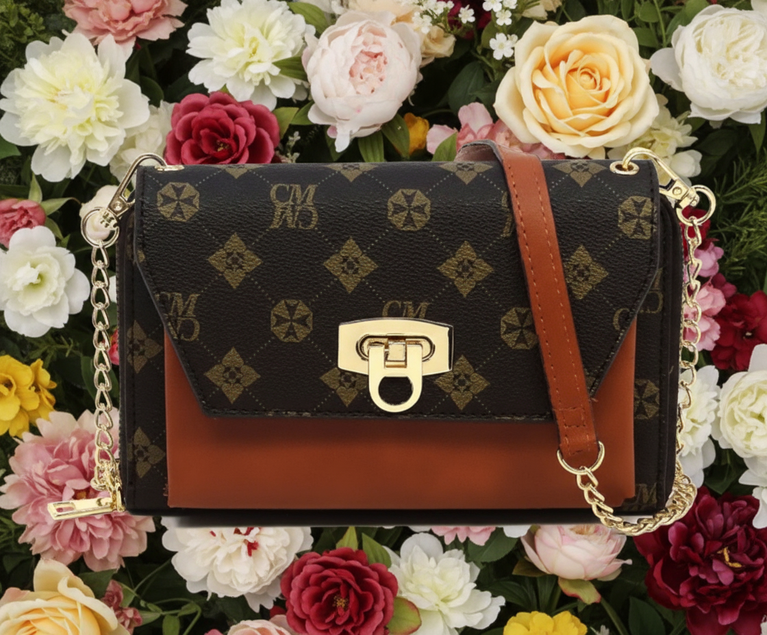 Monogram Zip Around Crossbody Clutch Wallet