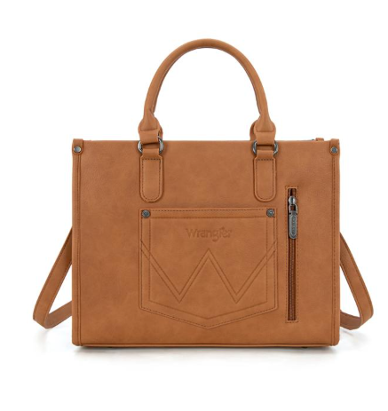 Wrangler Sherpa Aztec Canvas Tote/Crossbody