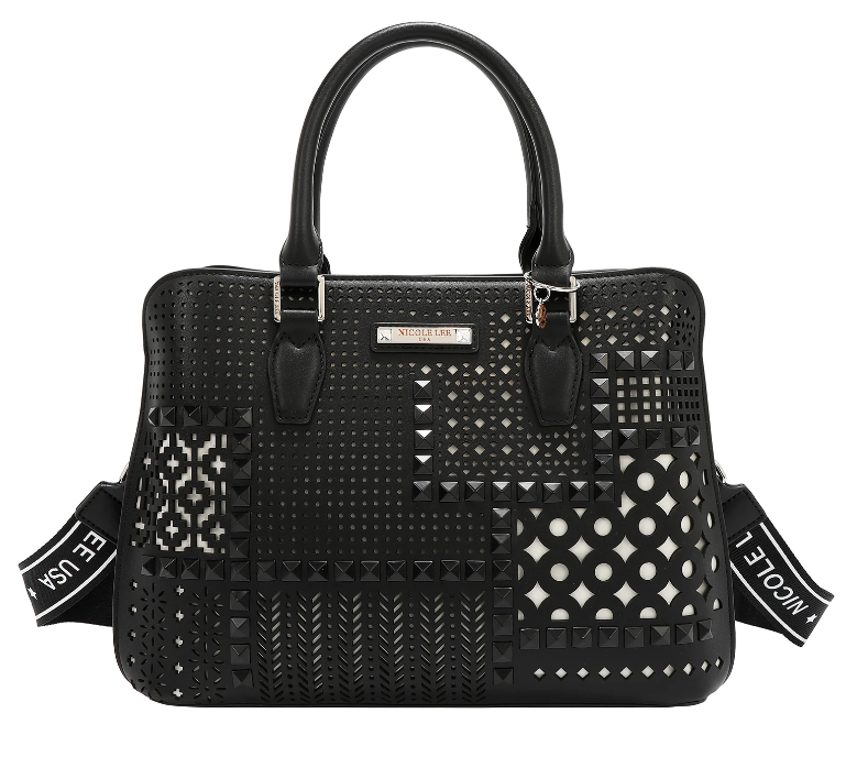 NICOLE LEE GEOMETRIC CUTOUT DOME BAG