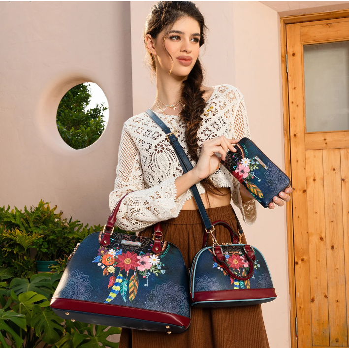 NICOLE LEE DREAM COMES TRUE 3 PIECE SET (HANDBAG, CROSSBODY, WALLET