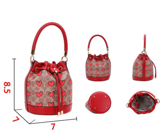 Fashion Heart bucket bag