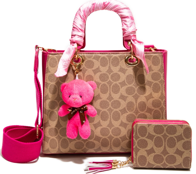 Fashion bag tote bag with keychain