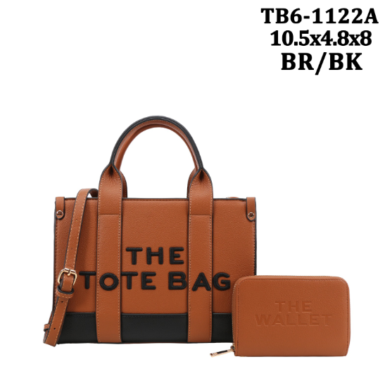 Fashion tote bag with wallet