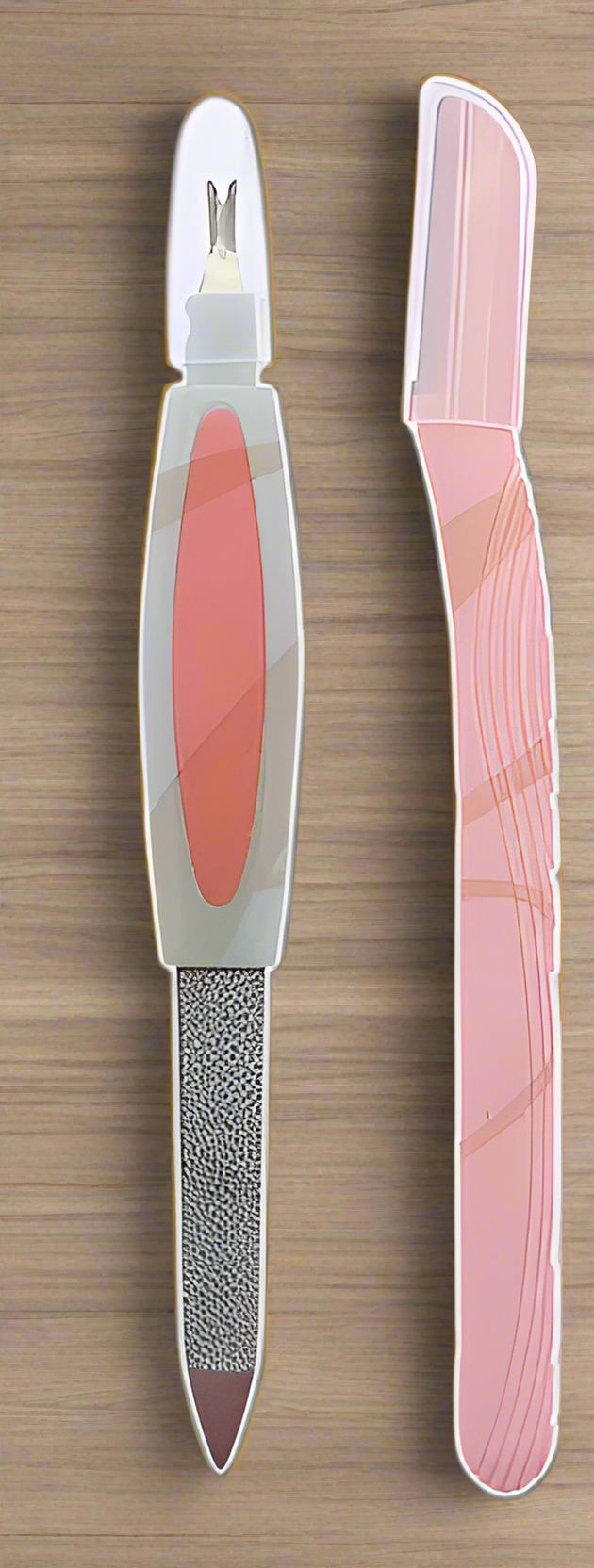 CUTICLE TRIMMER & EYEBROW RAZOR 2PC