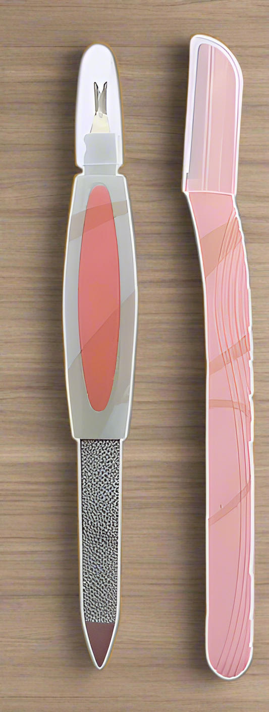 CUTICLE TRIMMER & EYEBROW RAZOR 2PC