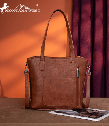 Montana West Tooled Collection Concealed Carry Tote/Crossbody