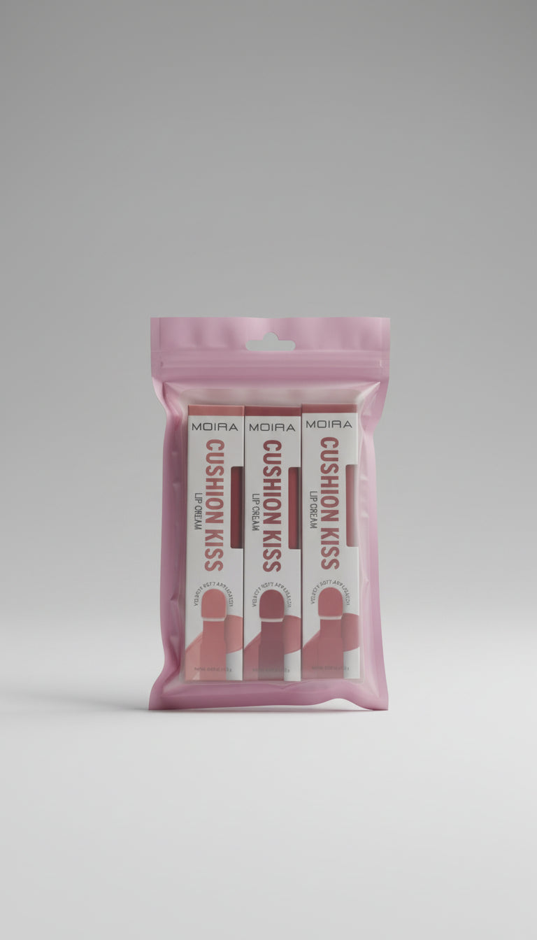 MOIRA CUSHION KISS LIP BUNDLE 3PC