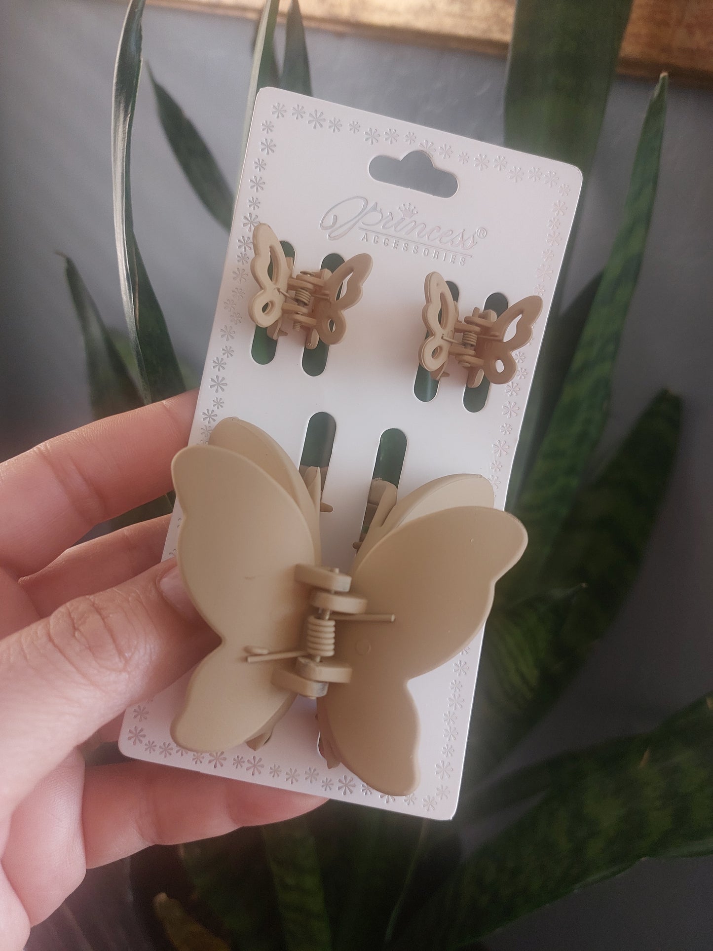 Butterfly 3PC Hair Jaw Clip Set