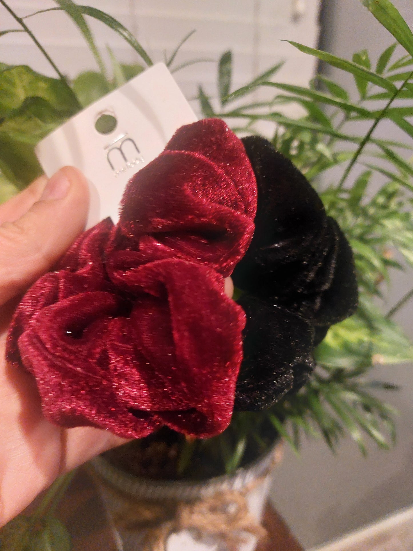 Dual Velvet Scrunchie 2Set