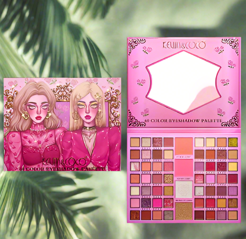 KEVIN & COCO SISTERS 60 COLOR EYESHADOW PALETTE