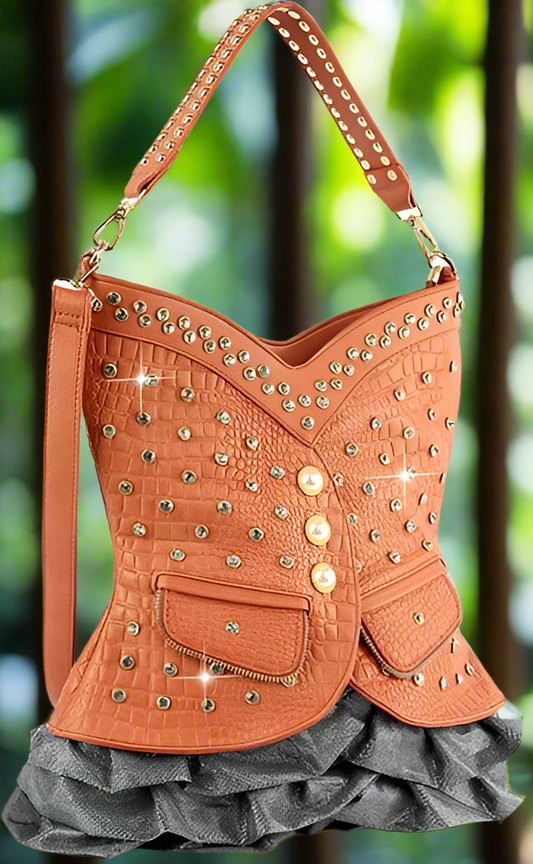 CLEARANCE Vest Design Tall Hobo Handbag