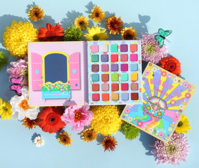 RUDE Flower Child 30 Pressed Pigment and Shadows Palette