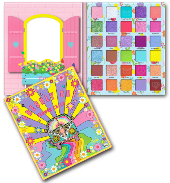 RUDE Flower Child 30 Pressed Pigment and Shadows Palette
