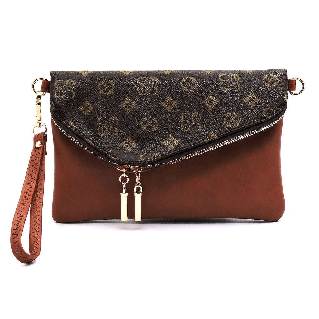 Monogrammed Envelope Clutch