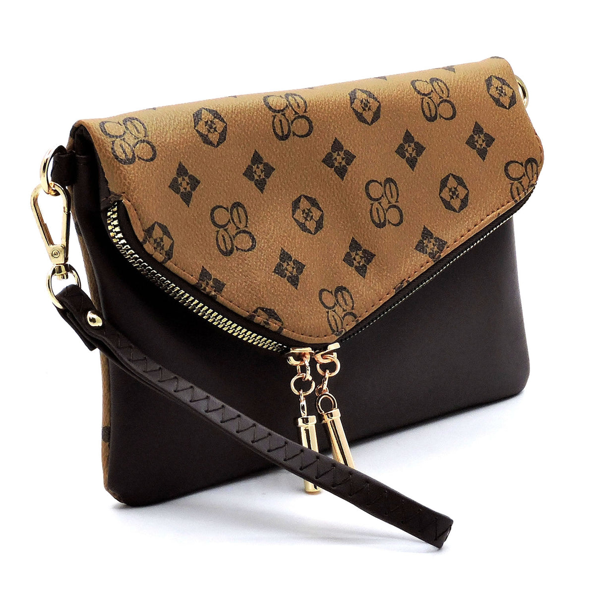 Monogrammed Envelope Clutch