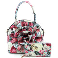 Fashion 3D Flower Print 2-in-1 Satchel