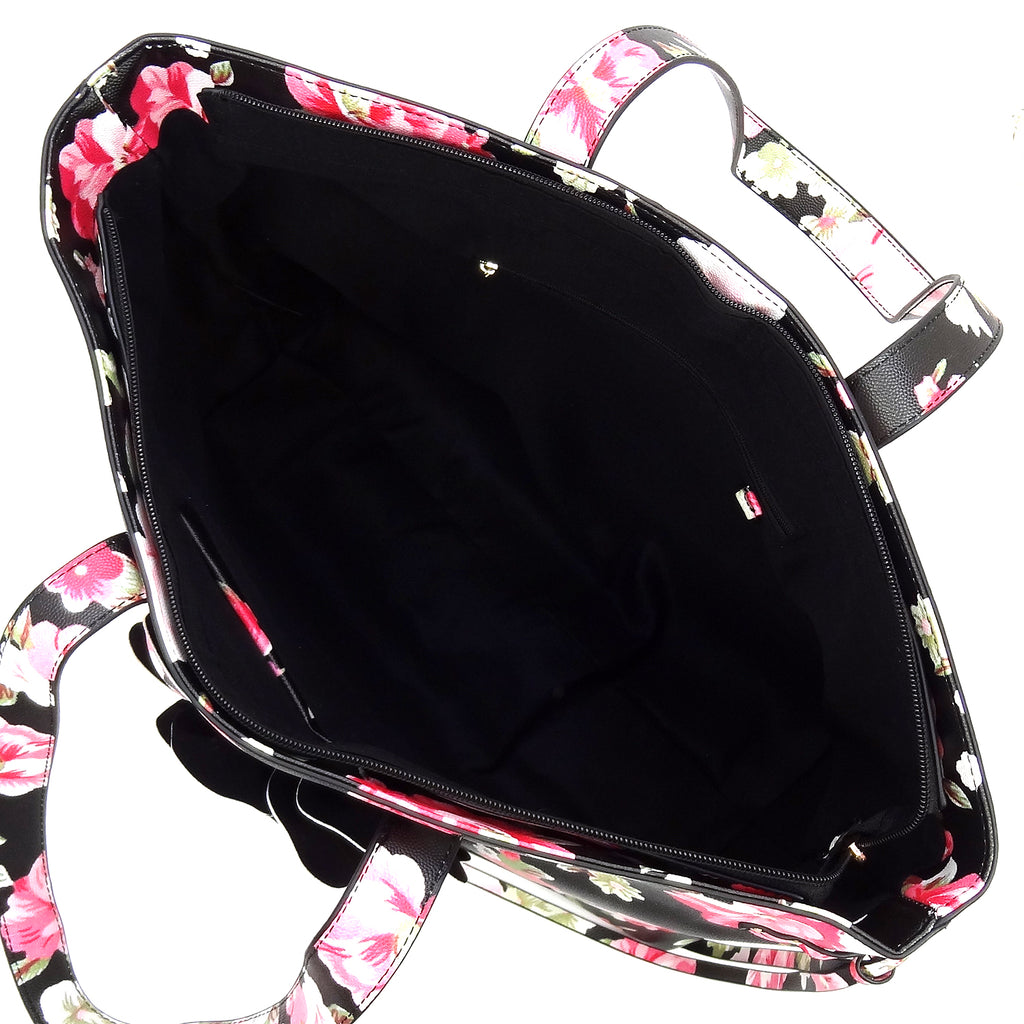 Fashion 3D Flower Printed Large Shopper