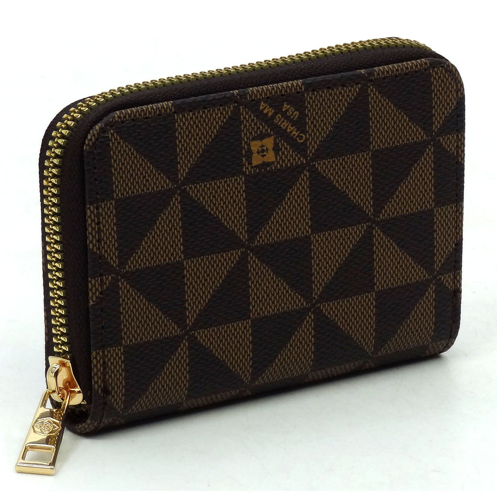 Monogrammed Accordion Card Holder Wallet