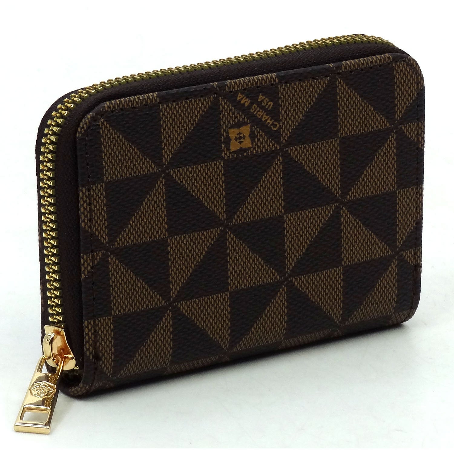 Monogrammed Accordion Card Holder Wallet