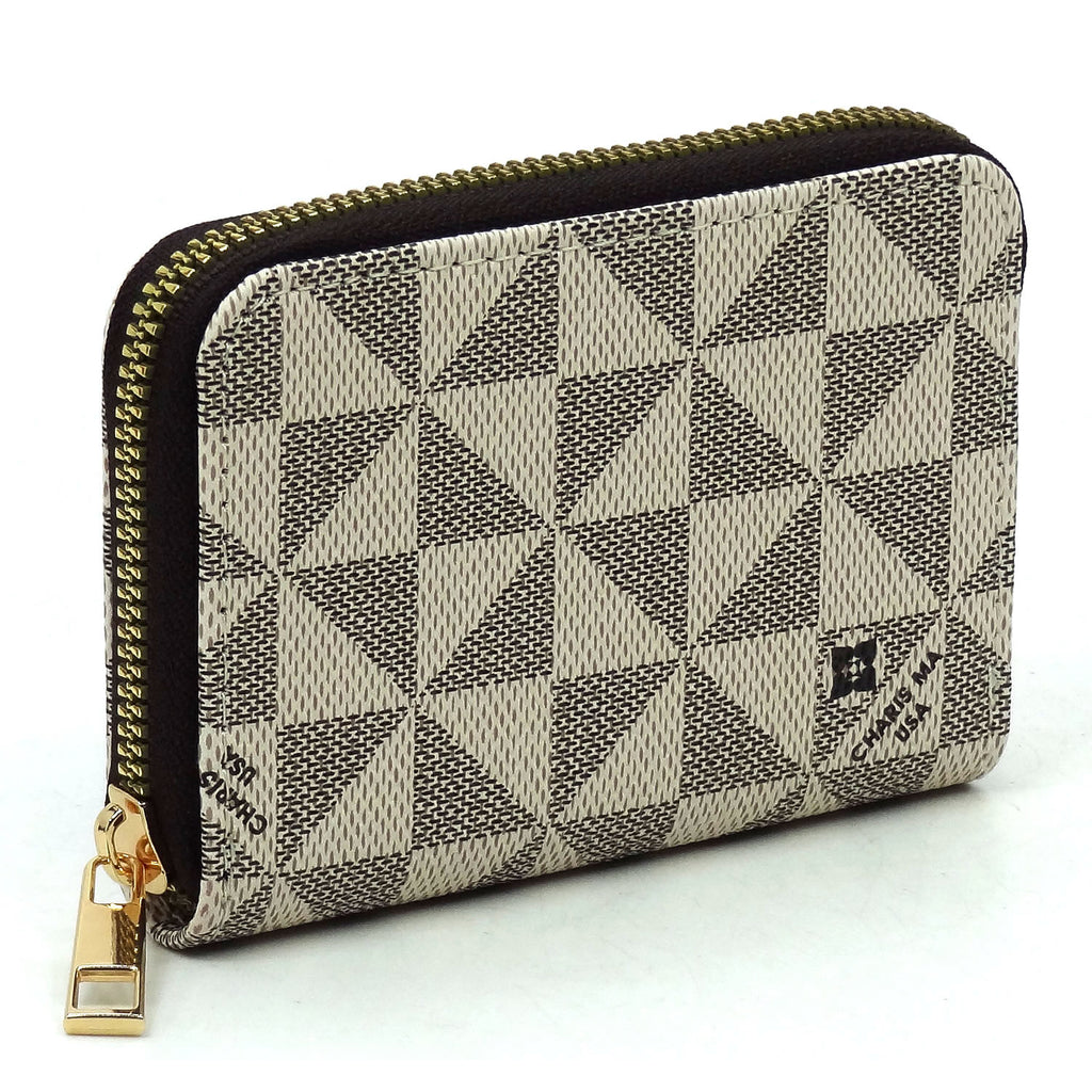 Monogrammed Accordion Card Holder Wallet