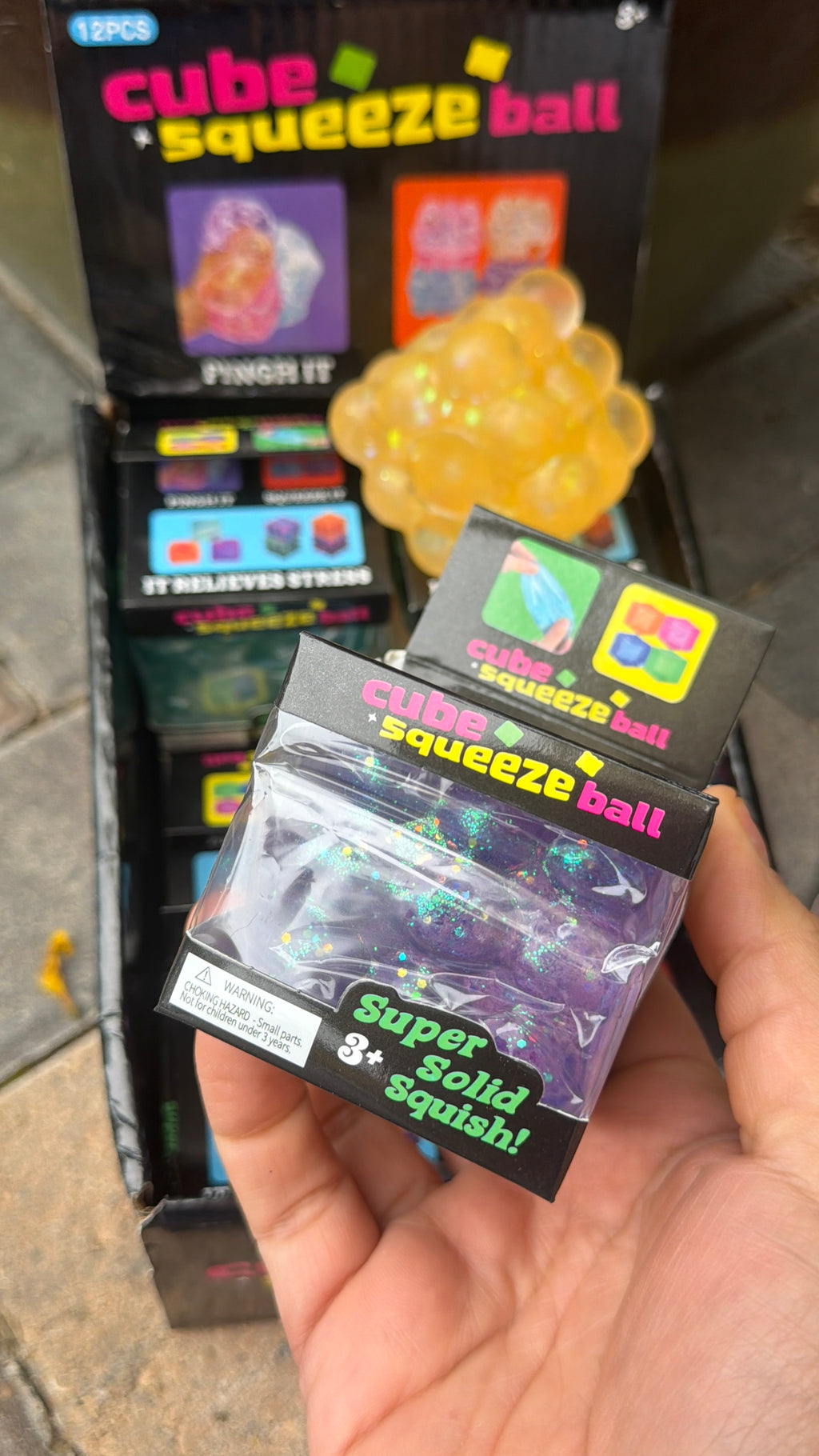 🫧✨ Squish, Squeeze & Pop with the Cube Bubble Squeeze Ball! ✨🫧