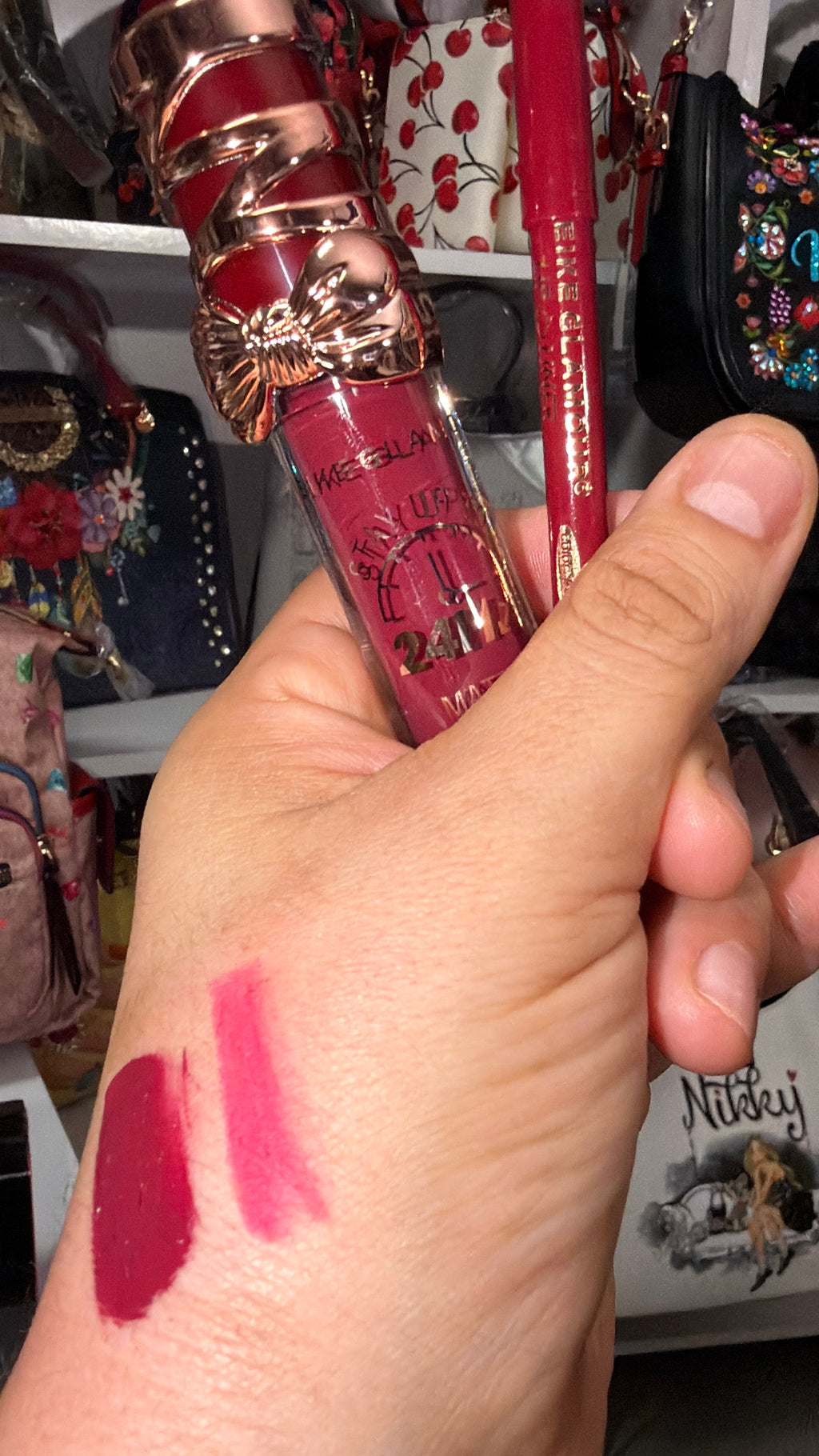 Meike Glamour lipgloss& lipliner