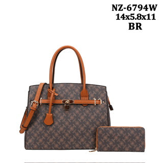 Fashion 2pc tote bag with wallet