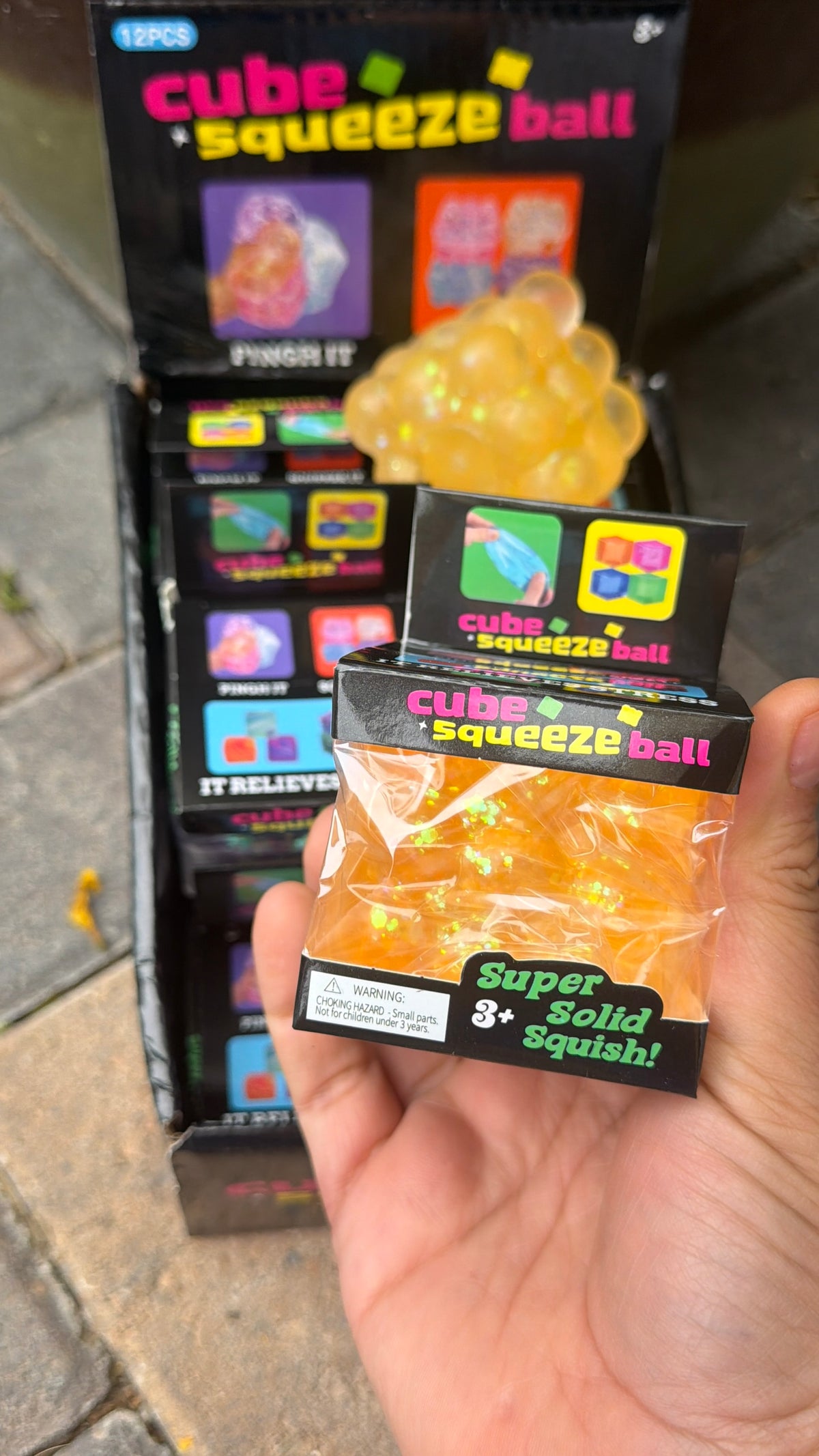 🫧✨ Squish, Squeeze & Pop with the Cube Bubble Squeeze Ball! ✨🫧