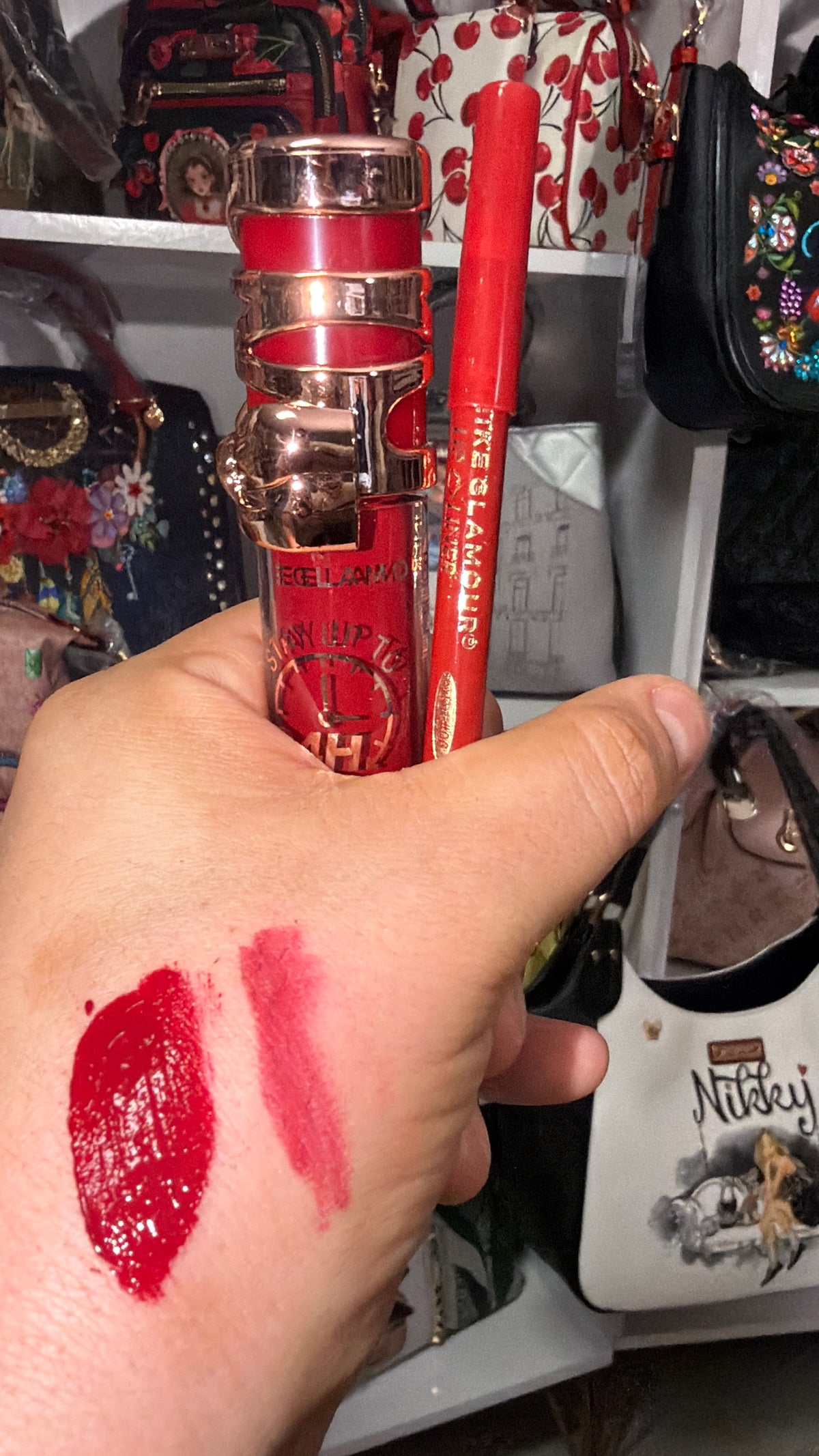 Meike Glamour lipgloss& lipliner